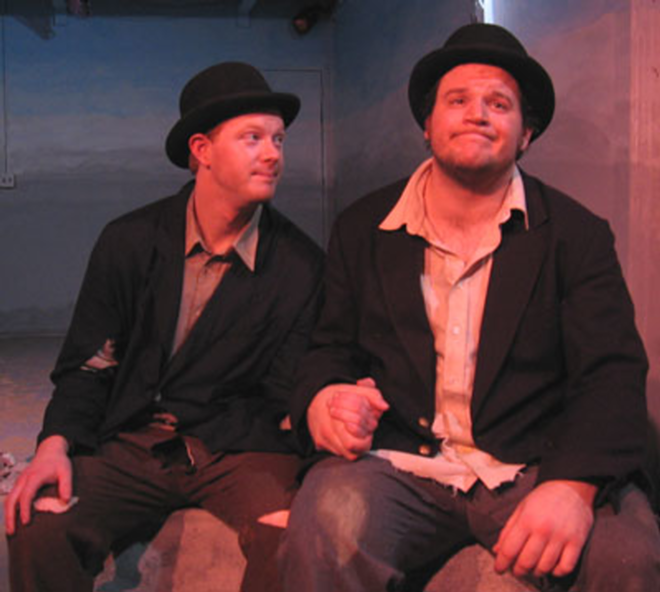 Kevin Whalen (left) and Jack Holloway as Vladimr and Estragon in Waiting for Godot. - Joe Winskye
