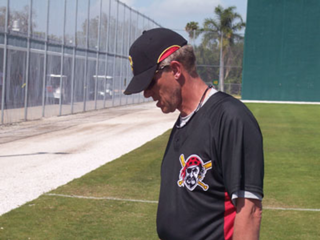 Home Alone: Pittsburgh Pirates Manager Jim Tracy At Bradenton's McKechnie Field. - Scott Butherus