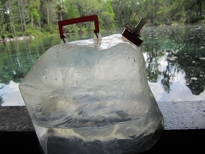 The pure products of Florida are crazy. Stop buying bottled water! Harvest your own instead. - THOMAS HALLOCK