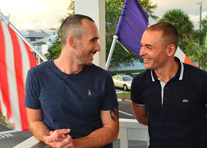 Restaurateurs David Weiss and Jean Sebastien, who own Tierra Verde's Cordon Bleu. - TYLER GILLESPIE