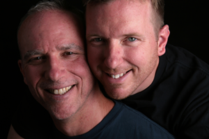 Dan Hanley and Mike Nelson of Gay Vegans.  - COURTESY OF GAY VEGANS