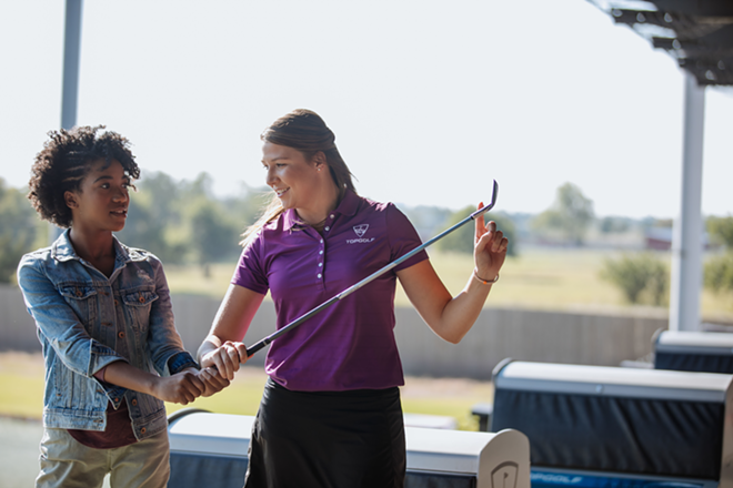 Topgolf Tampa's upcoming class teaches the fundamentals of golf in a relaxed, social setting. - Courtesy of Topgolf