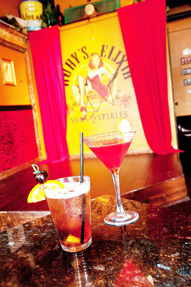Ruby's Elixir offers a range of drink specials at their weekday Happy Hour. - JAMES OSTRAND