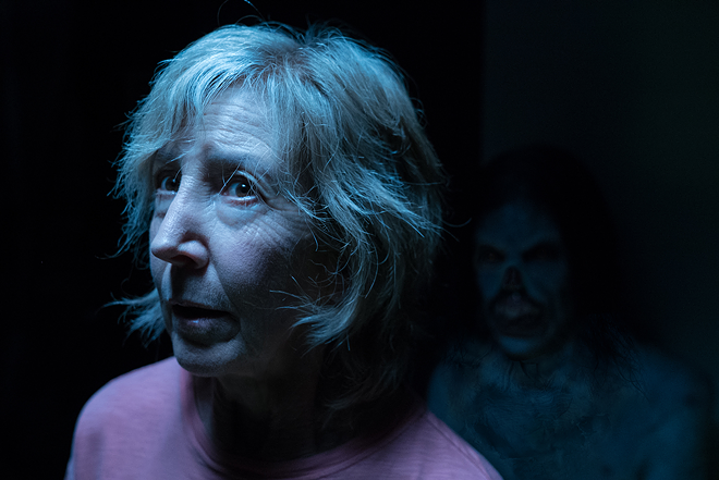 Lin Shaye (left) has more to worry about in Insidious: The Last Key than the evil KeyFace behind her. - Universal Pictures