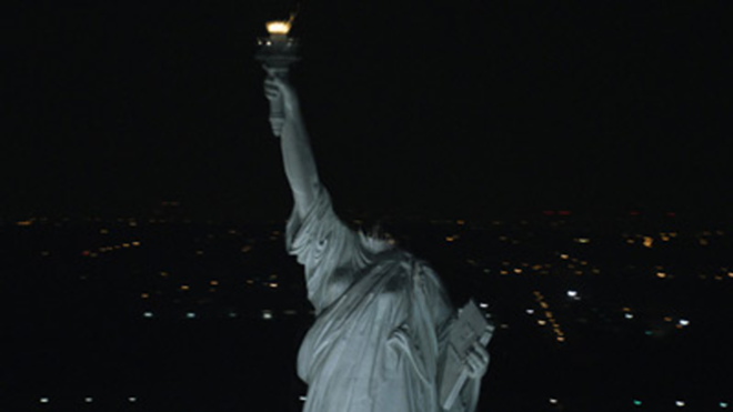 OFF WITH HER HEAD: The Statue of Liberty gets a little off the top courtesy of a Godzilla-like monster in Cloverfield. - Paramount Pictures