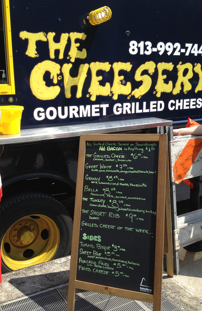 The Cheesery debuted its gourmet grilled cheese sandwiches Wednesday in downtown Tampa. - Arielle Stevenson