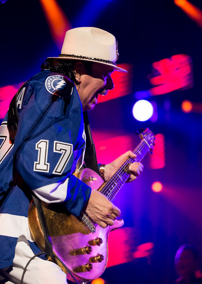 Santana plays Amalie Arena in Tampa, Florida on October 27, 2017. - Chris Rodriguez