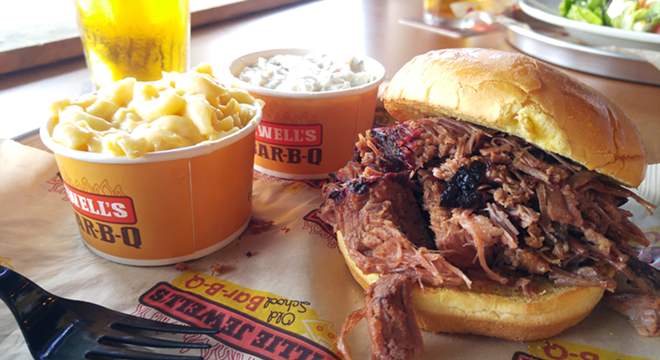 In Tampa, the brisket sandwich at Willie Jewell's Old School Bar-B-Q comes solo or with soulful sides. - Chris Fasick