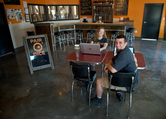 Pair O' Dice Brewing Company owners Julia and Ken Rosenthal. - Kevin Tighe