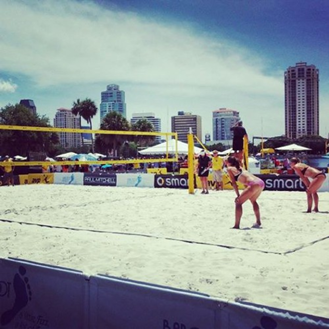 The AVP St. Petersburg Open moved to Spa Beach after staging the first event in 2013 at Vinoy Park. - Chris Girandola
