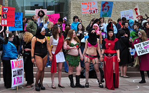 An image from a Canada Slut Walks. These protests attract marchers across the globe. - Hugh Lee/Creative Commons