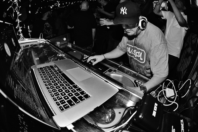DJ Spinbad performs for Ol' Dirty Sundays at Crowbar in Ybor City, Florida on September 25, 2016. - Brian Mahar