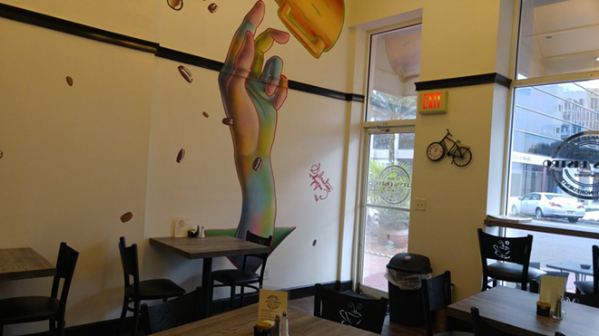 Bistro diners will also find a coffee-themed mural from local artist Sebastian Coolidge. - MEAGHAN HABUDA