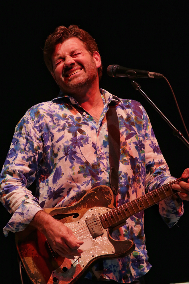 Tab Benoit plays Tampa Bay Bluesfest at Vinoy Park in St. Petersburg, Florida on April 9, 2017. - Tracy May
