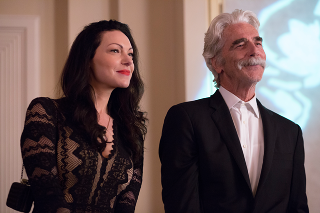 Laura Prepon and Sam Elliott in The Hero. - Orchard Films