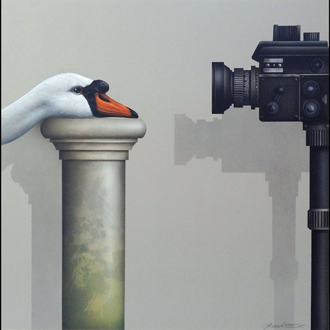 ON SWAN: Is the swan on camera or is the camera on swan? - James Carter