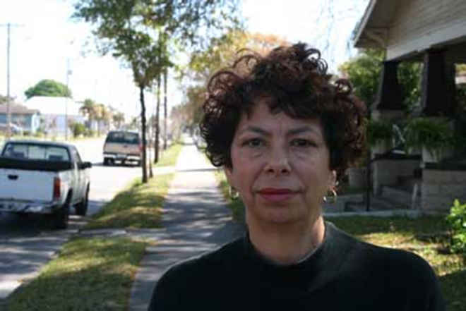 COMFORTABLE: Cultural advocate Maura Barrios points to West Tampa's comfort factor and longtime residents' propensity for self-reliance. - Wayne Garcia