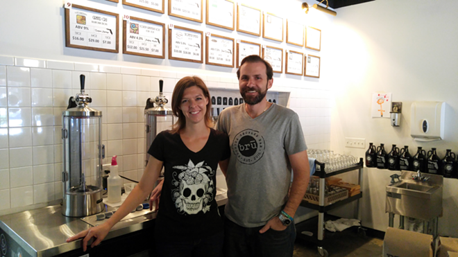Jill and Christian Brugal, who opened Brū in late September. - Meaghan Habuda
