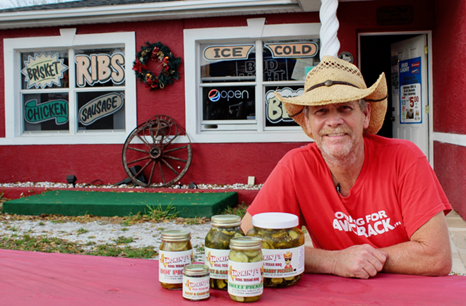 Smokin' J's Real Texas BBQ owner John Riesebeck is the brains behind the brine. - Jenna Rimensnyder