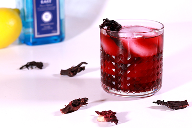 On the Sauce: Hibiscus Gin cocktail - Chris Fasick