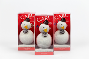 Carl the Snowman costs $38. - Courtesy of Kate Weiser Chocolate