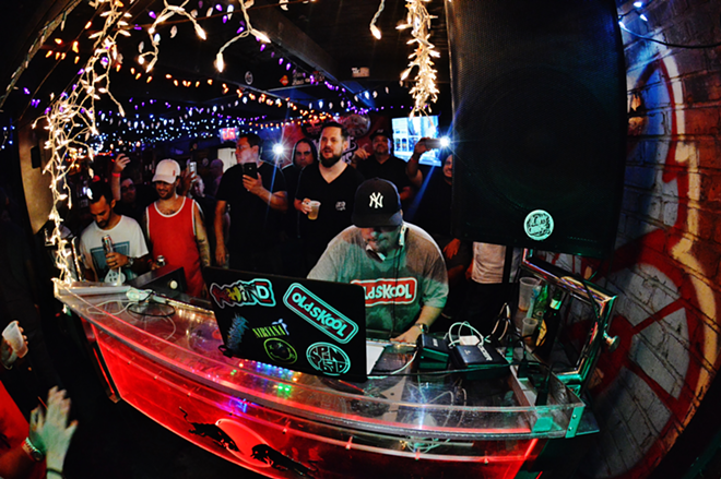 DJ Spinbad performs for Ol' Dirty Sundays at Crowbar in Ybor City, Florida on September 25, 2016. - Brian Mahar