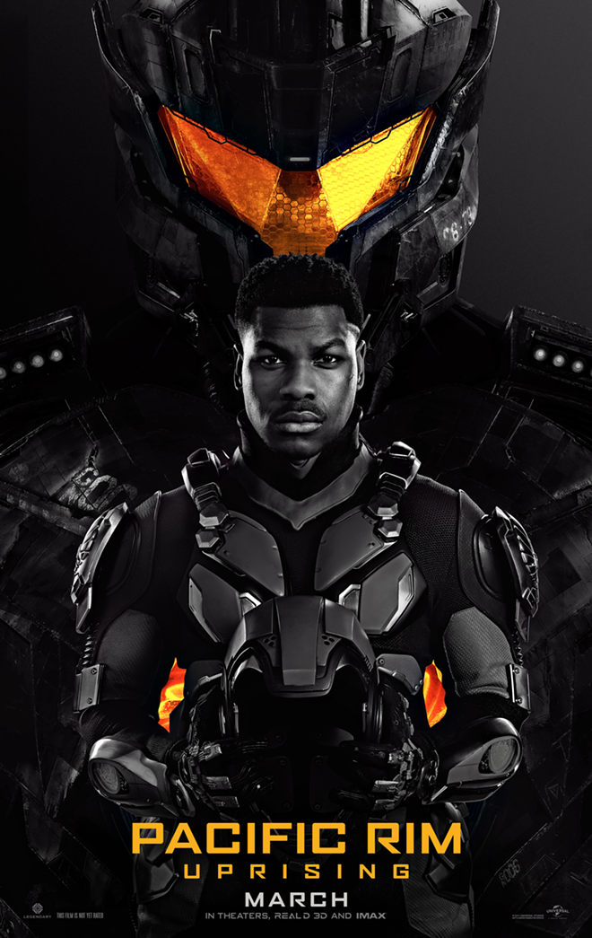 John Boyega stars in Pacific Rim: Uprising as Jake Pentecost, the son of Idris Elba from the first film. - Universal Pictures