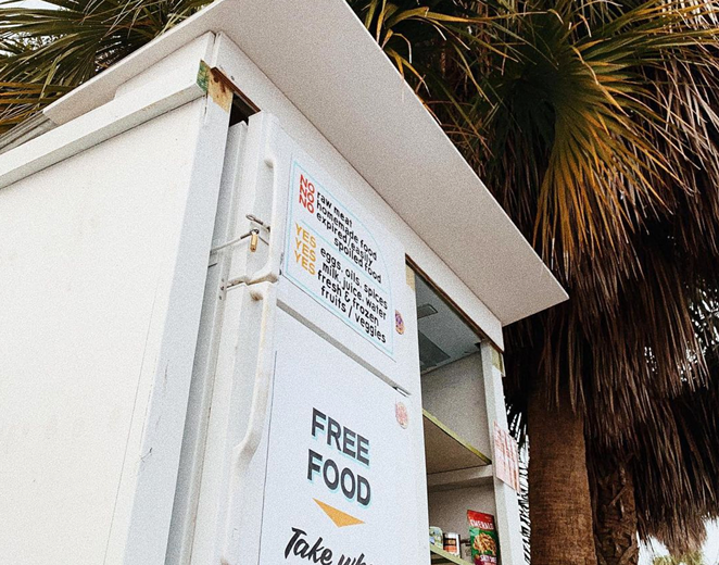 The St. Pete Free Fridge now open outside of Central Avenue’s Bandit Coffee