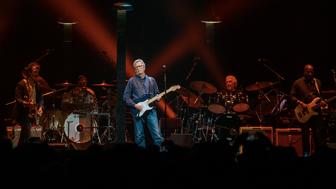 Eric Clapton plays Amalie Arena in Tampa, Florida on Sept. 25, 2021. - TRACY MAY