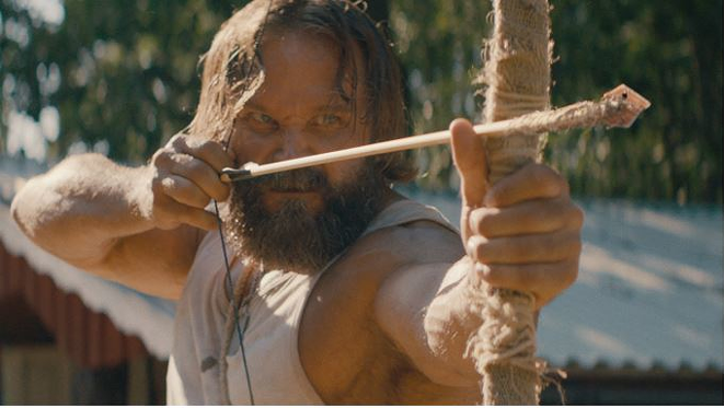 John Wood (Daniel Stisen) takes aim in "Last Man Down" - Saban Films