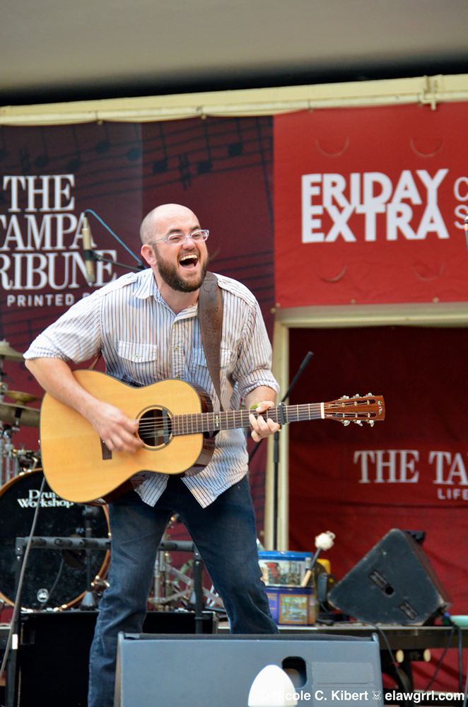 Lauris Vidal, pictured here playing Lowry Park Bandshell for Tampa Tribune's Friday Extra Concert Series in Tampa, Florida on May 13, 2011. - Nicole Kiber/elawgrrl.com