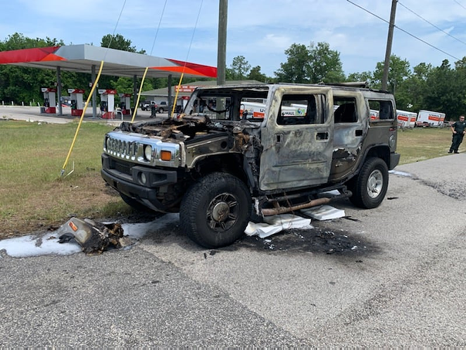 Tampa Bay gas hoarders accidentally melt their Hummer H2