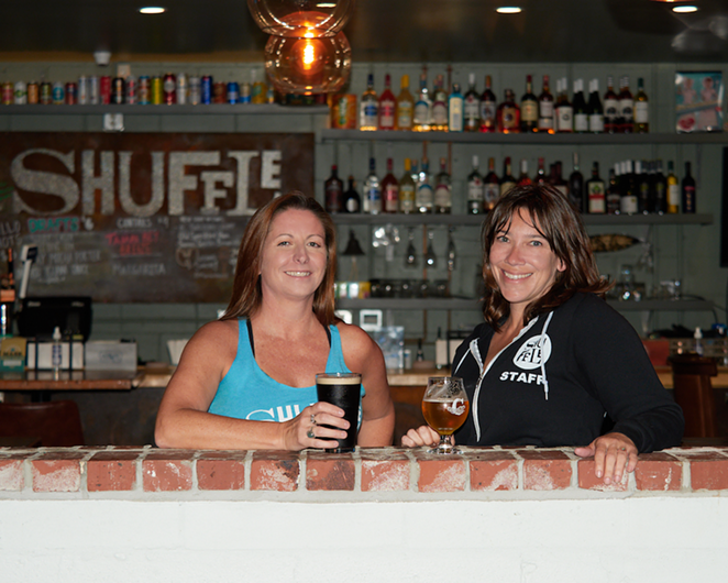 Danielle O'Connor (R) and Jennifer Evanchyk, co-owners of Shuffle Tampa. - Hutchinson Photo c/o Tampa Shuffle