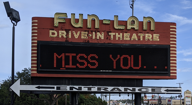 Fun-Lan's farewell sign says, "Merry Christmas & Happy New Year we will miss you..." - JUSTIN GARCIA