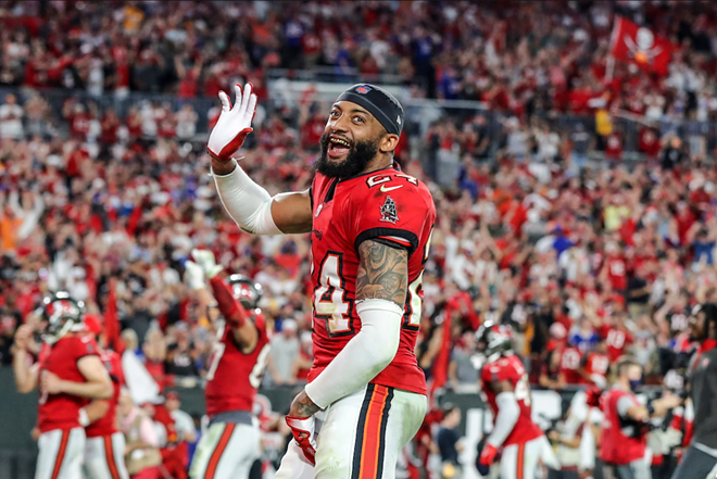 Carlton Davis III spent his entire four-year career in a Bucs uniform and will continue to do so for the next three years - PHOTO BY MIKE CARLSON/TAMPA BAY BUCCANEERS