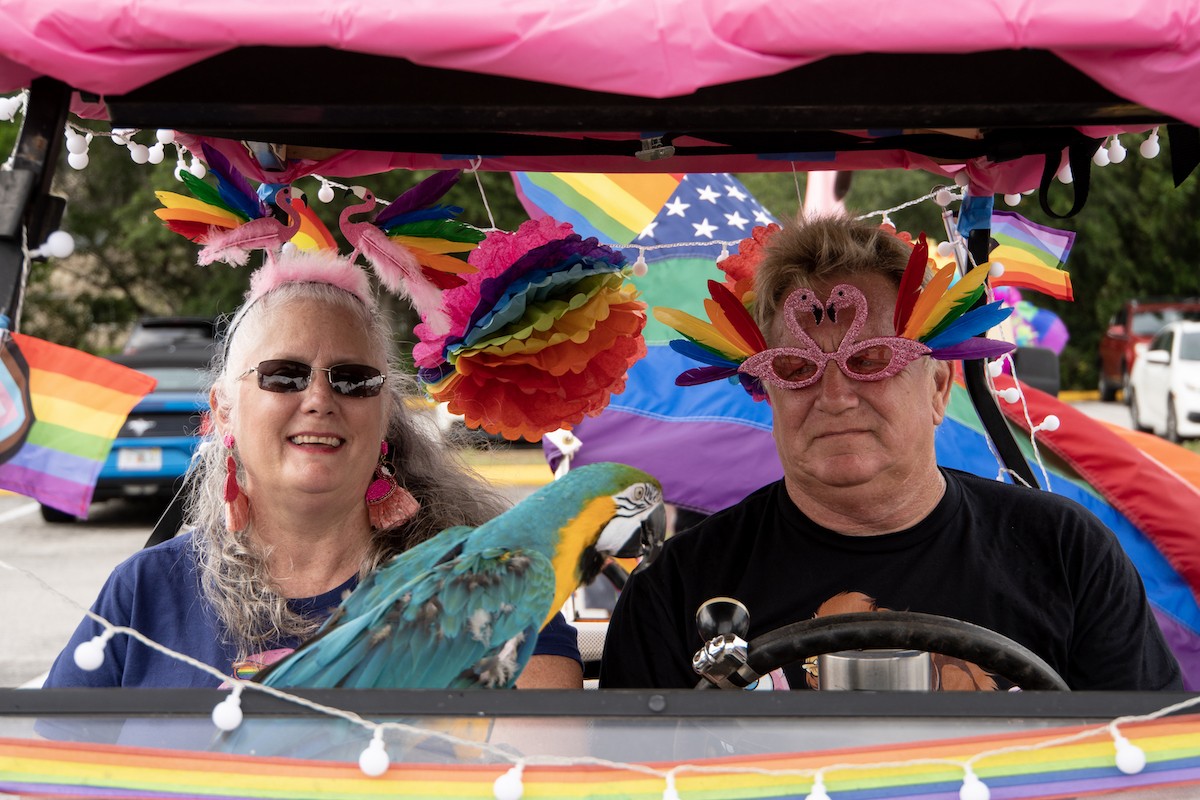 Dunedin's Pride golf cart parade happened on Saturday, June 11, 2022. - PHOTO BY JENNIFER RING