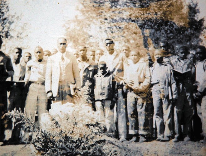 A memorial service at Boot Hill in the 1950s. The only documented death and burial after 1950 in - the school’s records was Billey Jackson’s, in 1952. Witnesses who attended Jackson’s funeral did not - recognize the people in this photo or recall a service of this size. They also said there were two other - burials at Boot Hill circa 1951–52, thus contradicting the official record. - c/o Harper Collins