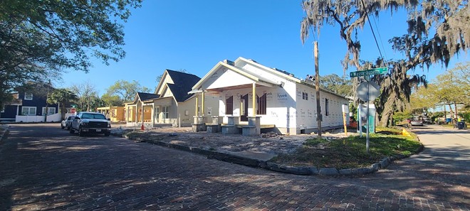 The corner of Tampa Heights' N Massachusetts Avenue and W Braddock Street in February 2021. - PHOTO BY RAY ROA