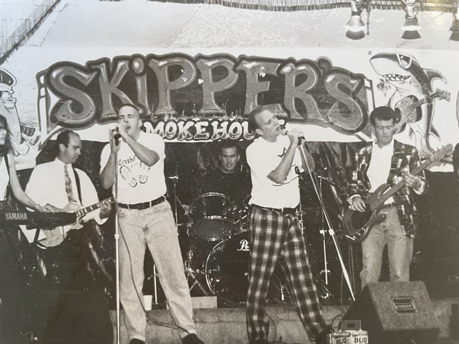 Vintage photo of Hopscotch at Skipper's Smokehouse in Tampa, Florida where on July 8, 2022, the band will reunite for the first time in 25 years. - c/o Matt Fenton