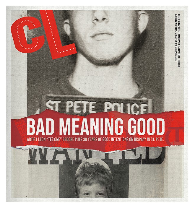 The Sept. 8, 2022 cover of Creative Loafing Tampa Bay. - Photos and design c/o Leon Bedore