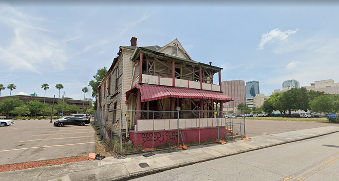 Tampa's historic Jackson House sits in disrepair in downtown. - Photo via Google Maps