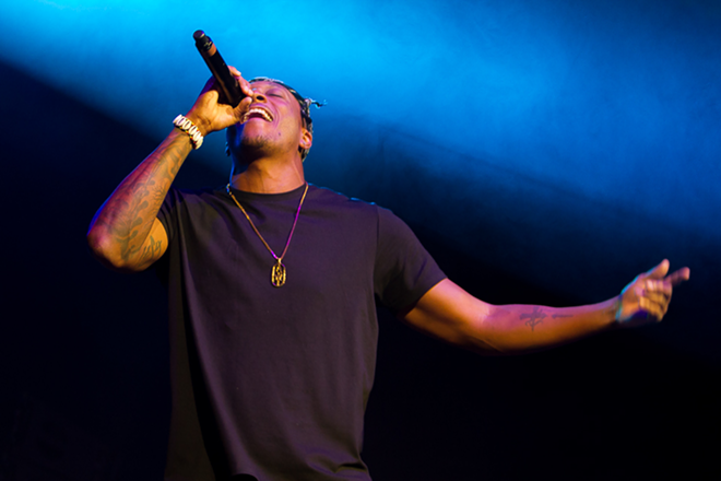 Lecrae plays Amalie Arena in Tampa, Florida on November 3, 2017. - Tracy May