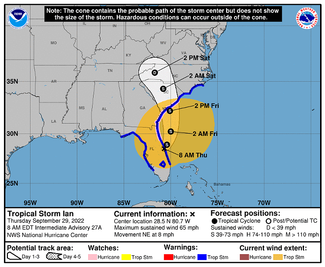 Ian moves across Central Florida as tropical storm, leaves 2.5 million without power