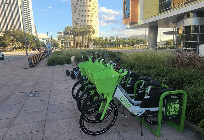 Lime debuts new e-bikes in downtown Tampa