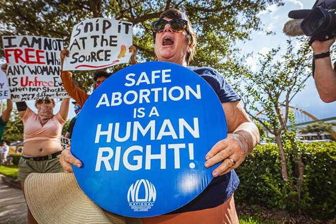 An abortion rights protest in Lakeland, Florida in July 2022. - Photo via Dave Decker