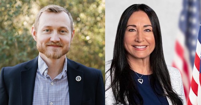 Jason Wostal (left) and Donna Cepeda won seats on Hillsborough County Commission last week. - Jason Wostal/Twitter and Donna Cepeda/Facebook