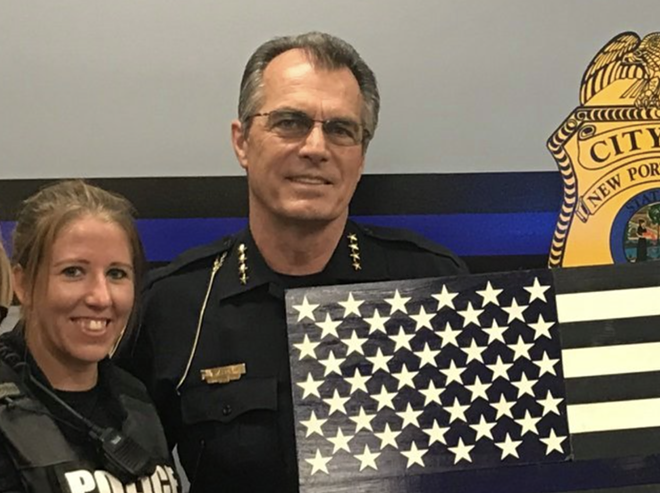 New Port Richey police chief defends cops who made Holocaust joke and prayed with Proud Boys