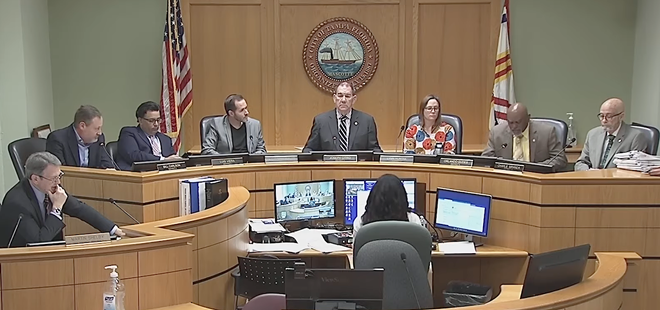 Tampa city council during a meeting today. - City of Tampa