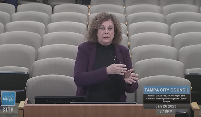 City Attorney Andrea Zelman speaks during a city council workshop on 01/26/2023 - City of Tampa