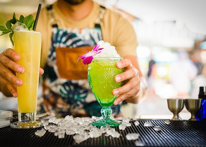 In addition to the food menu, Trophy fish's drink menu includes award-winning cocktails like the boat beverages and the pistachio Mai-Tai. - Photo via c/o Seed & Feed Hospitality